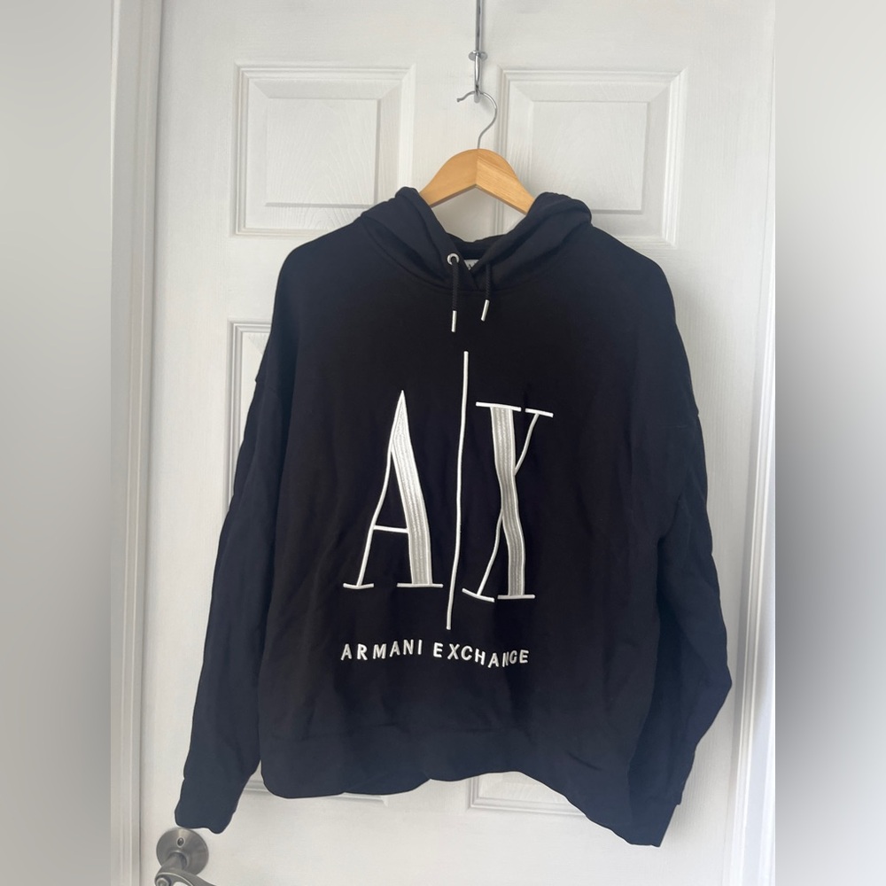 NWOT Armani Exchange Women's Icon Project Hooded Sweatshirt Sz XL - Picture 4 of 13